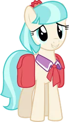 Size: 672x1188 | Tagged: safe, artist:canon-lb, derpibooru import, coco pommel, pony, rarity takes manehattan, cocobetes, cute, happy, simple background, solo, transparent background, vector