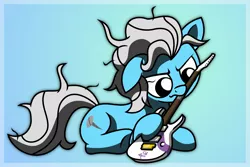 Size: 2172x1455 | Tagged: safe, artist:friendshipismetal777, derpibooru import, screw loose, pony, behaving like a dog, chewing, cute, cuteloose, drool, eating, electric guitar, guitar, musical instrument, prone, solo