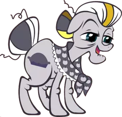 Size: 1920x1844 | Tagged: safe, derpibooru import, edit, vector edit, granny smith, zecora, earth pony, pony, ponyar fusion, female, fusion, mare, palette swap, recolor, shawl, simple background, solo, transparent background, vector