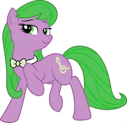 Size: 1920x1865 | Tagged: safe, derpibooru import, edit, vector edit, octavia melody, spike, earth pony, pony, ponyar fusion, bowtie, female, fusion, lidded eyes, mare, palette swap, raised hoof, recolor, simple background, solo, transparent background, vector