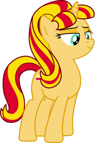 Size: 1920x2863 | Tagged: safe, derpibooru import, edit, vector edit, starlight glimmer, sunset shimmer, pony, unicorn, ponyar fusion, female, fusion, mare, palette swap, recolor, simple background, transparent background, vector