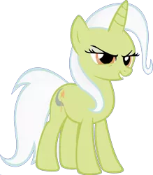 Size: 1920x2187 | Tagged: safe, derpibooru import, edit, vector edit, granny smith, trixie, pony, unicorn, ponyar fusion, female, fusion, mare, palette swap, recolor, simple background, smiling, smirk, solo, transparent background, vector