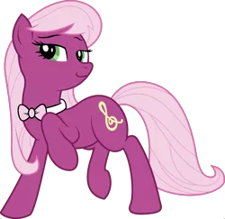 Size: 1920x1865 | Tagged: safe, derpibooru import, edit, vector edit, cheerilee, octavia melody, earth pony, pony, ponyar fusion, bowtie, female, fusion, mare, palette swap, raised hoof, recolor, simple background, solo, transparent background, vector