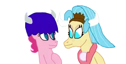 Size: 1300x664 | Tagged: safe, artist:bigpurplemuppet99, derpibooru import, pinkie pie, princess skystar, pony, my little pony: the movie, female, lesbian, shipping, skypie