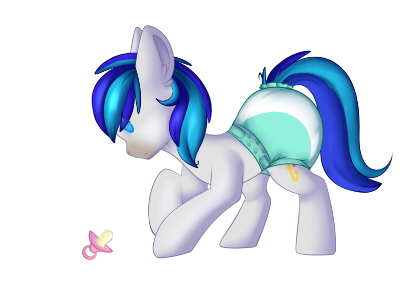 Size: 2893x2039 | Tagged: safe, artist:xcinnamon-twistx, derpibooru import, oc, oc:hooklined, unofficial characters only, earth pony, pony, baby, diaper, diaper fetish, fetish, pacifier, simple background, solo, transparent background