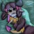 Size: 1584x1584 | Tagged: safe, artist:firefanatic, derpibooru import, smolder, yona, yak, big grin, bow, cuddling, cute, fluffy, grass, grin, hape, hug, image, non-consensual cuddling, png, smiling, yonadorable