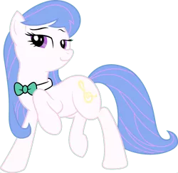 Size: 1920x1865 | Tagged: safe, derpibooru import, edit, vector edit, octavia melody, princess celestia, earth pony, pony, ponyar fusion, bowtie, female, fusion, mare, palette swap, raised hoof, recolor, simple background, solo, transparent background, vector