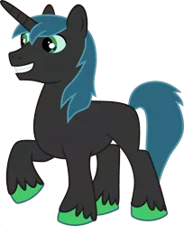 Size: 1920x2350 | Tagged: safe, derpibooru import, edit, vector edit, queen chrysalis, shining armor, pony, ponyar fusion, fusion, male, palette swap, raised hoof, recolor, simple background, smiling, solo, stallion, transparent background, unshorn fetlocks, vector