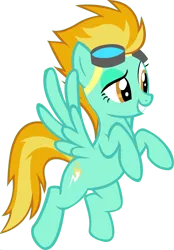 Size: 1920x2757 | Tagged: safe, derpibooru import, edit, vector edit, lightning dust, spitfire, pegasus, pony, ponyar fusion, female, flying, fusion, goggles, mare, palette swap, recolor, simple background, solo, transparent background, vector