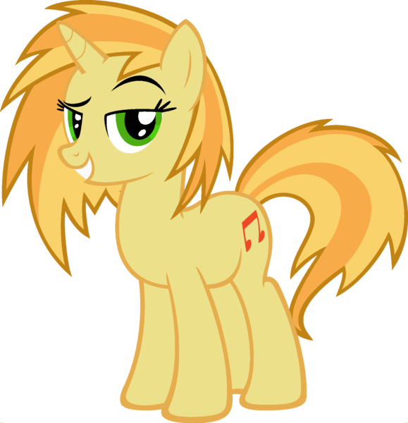 Size: 1920x1988 | Tagged: safe, derpibooru import, edit, vector edit, braeburn, vinyl scratch, pony, unicorn, ponyar fusion, female, fusion, mare, palette swap, raised eyebrow, recolor, simple background, solo, transparent background, vector