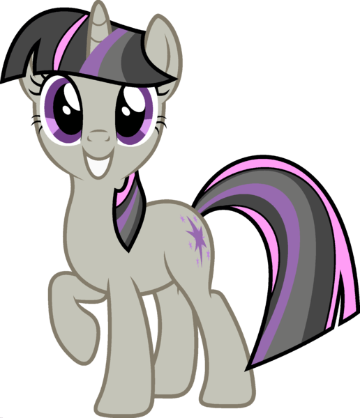 Size: 1920x2233 | Tagged: safe, derpibooru import, edit, vector edit, octavia melody, twilight sparkle, pony, unicorn, ponyar fusion, female, fusion, looking at you, mare, palette swap, raised hoof, recolor, simple background, smiling, solo, transparent background, unicorn twilight, vector