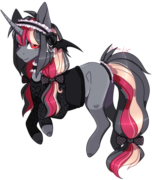 Size: 1624x1927 | Tagged: safe, artist:lunawolf28, derpibooru import, oc, oc:bloody mary, pony, unicorn, clothes, female, mare, shirt, simple background, solo, transparent background