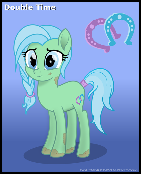 Size: 1011x1250 | Tagged: safe, artist:dolenore, derpibooru import, oc, oc:double time, earth pony, pony, fanfic:crystals & chitin, female, mare, solo