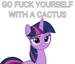 Size: 4096x3524 | Tagged: safe, derpibooru import, edit, twilight sparkle, twilight sparkle (alicorn), alicorn, pony, caption, image macro, meme, op is trying too hard, princess, simple background, smiling, smirk, solo, text, transparent background, vulgar