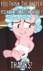 Size: 346x567 | Tagged: safe, derpibooru import, edit, edited screencap, editor:kiduppasttheirbedtime, screencap, cozy glow, pegasus, pony, the beginning of the end, 1000 hours in ms paint, diaper, diaper edit, diaper fetish, female, fetish, filly, implied diaper fetish, poorly drawn diaper edit, solo