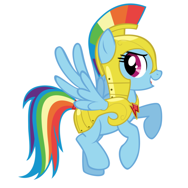 Size: 4000x4000 | Tagged: safe, artist:ns4j19y, derpibooru import, rainbow dash, pegasus, pony, armor, element of loyalty, female, flying, helmet, mare, open mouth, royal guard armor, simple background, smiling, solo, transparent background, vector, wings