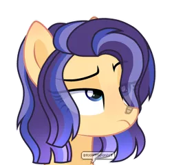 Size: 1280x1233 | Tagged: safe, artist:jxst-roch, derpibooru import, oc, oc:lightning flash, pony, bust, female, mare, offspring, parent:flash sentry, parent:twilight sparkle, parents:flashlight, portrait, simple background, solo, transparent background