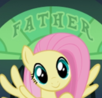 Size: 328x314 | Tagged: safe, derpibooru import, fluttershy, pony, implied mr. shy, mobile game