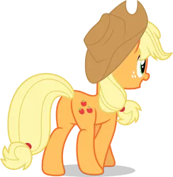 Size: 5000x5117 | Tagged: safe, artist:luckreza8, derpibooru import, applejack, pony, the beginning of the end, .svg available, butt, flank, plot, simple background, transparent background, vector