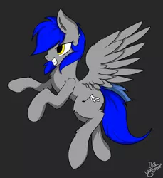 Size: 1100x1200 | Tagged: safe, artist:llhopell, derpibooru import, oc, pegasus, pony, simple background, smiling, wings