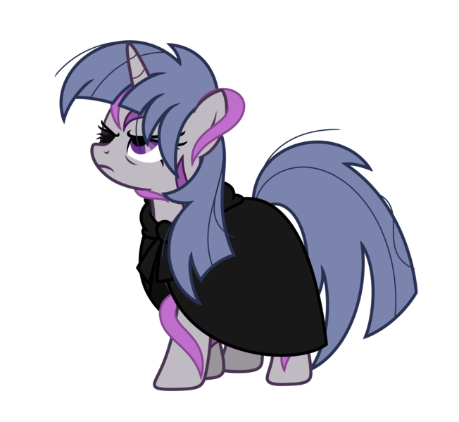 Size: 9522x8761 | Tagged: safe, artist:estories, derpibooru import, oc, oc:dusk shine, pony, unicorn, comic:stable 33, fallout equestria, absurd resolution, cloak, clothes, female, mare, simple background, solo, transparent background, vector