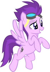Size: 1920x2757 | Tagged: safe, derpibooru import, edit, vector edit, spitfire, starlight glimmer, pegasus, pony, ponyar fusion, female, flying, fusion, goggles, lidded eyes, mare, recolor, simple background, solo, transparent background, vector