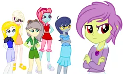 Size: 1352x824 | Tagged: safe, artist:neighsay, artist:stryapastylebases, derpibooru import, oc, oc:donatello, oc:flare glisten, oc:hothead, oc:lance, oc:sparkle ember, oc:surprise, unofficial characters only, human, equestria girls, base used, female, male