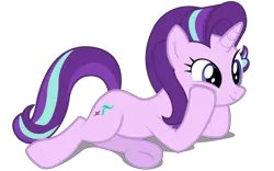 Size: 8000x5000 | Tagged: safe, artist:igokapichka, derpibooru import, starlight glimmer, pony, unicorn, absurd resolution, cute, female, glimmerbetes, mare, prone, simple background, solo, transparent background, vector