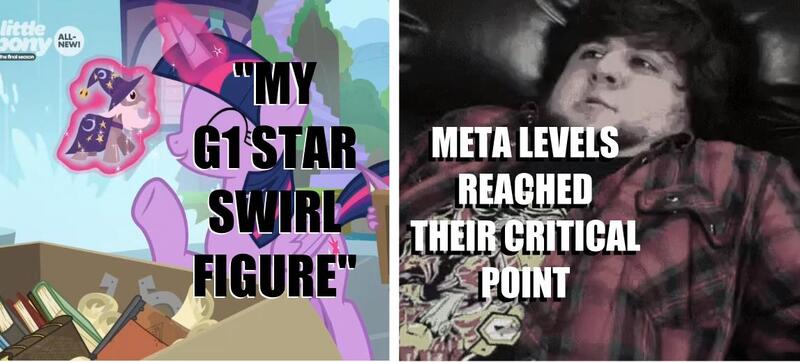 Size: 1147x519 | Tagged: safe, derpibooru import, edit, edited screencap, editor:pony-berserker, screencap, star swirl the bearded, twilight sparkle, twilight sparkle (alicorn), alicorn, pony, the point of no return, book, impact font, jontron