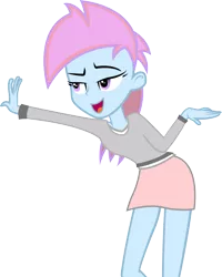 Size: 4425x5525 | Tagged: safe, artist:surprisepi, derpibooru import, oc, oc:tylad, human, equestria girls, base used, clothes, female, legs, miniskirt, shirt, skirt