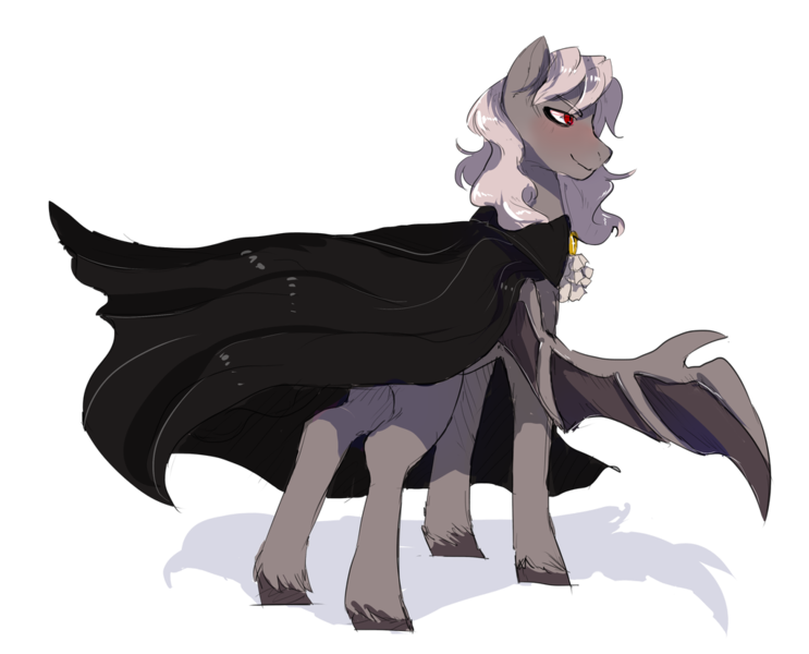 Size: 1024x827 | Tagged: safe, artist:oniricat, derpibooru import, oc, oc:dracula, bat pony, pony, bat pony oc, bat wings, cape, clothes, male, palindrome get, red eyes, simple background, stallion, transparent background, wings