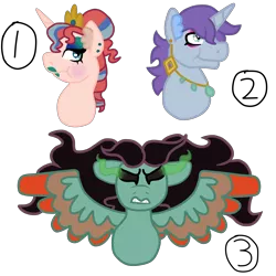 Size: 4000x4000 | Tagged: safe, artist:glamgoria-morose, derpibooru import, pegasus, pony, unicorn, dark magic, jewelry, magic, magical gay spawn, magical lesbian spawn, makeup, offspring, parent:king sombra, parent:moondancer, parent:princess luna, parent:zephyr breeze, parents:lunadancer, parents:zephbra