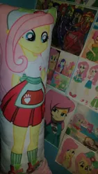 Size: 2592x4608 | Tagged: safe, artist:leone di cielo, derpibooru import, fluttershy, eqg summertime shorts, equestria girls, equestria girls series, pet project, body pillow, body pillow design, clothes, converse, photo, shoes