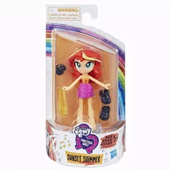 Size: 800x800 | Tagged: safe, derpibooru import, official, sunset shimmer, equestria girls, equestria girls series, box, clothes, doll, dress, equestria girls minis, fashion squad, photo, toy