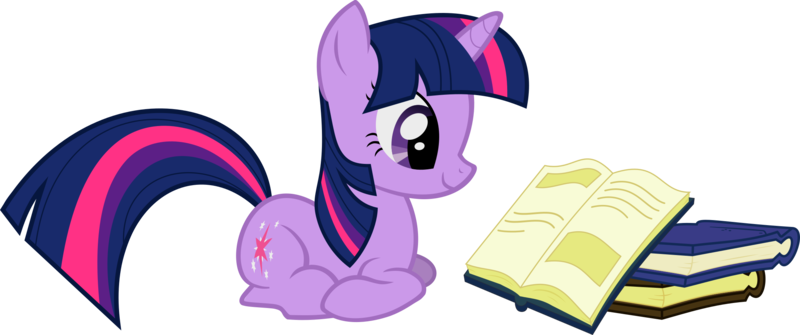 Size: 2224x930 | Tagged: safe, artist:timelordomega, derpibooru import, twilight sparkle, pony, unicorn, applebuck season, book, bookhorse, female, lying, mare, ponyloaf, prone, reading, simple background, smiling, solo, transparent background, unicorn twilight, vector