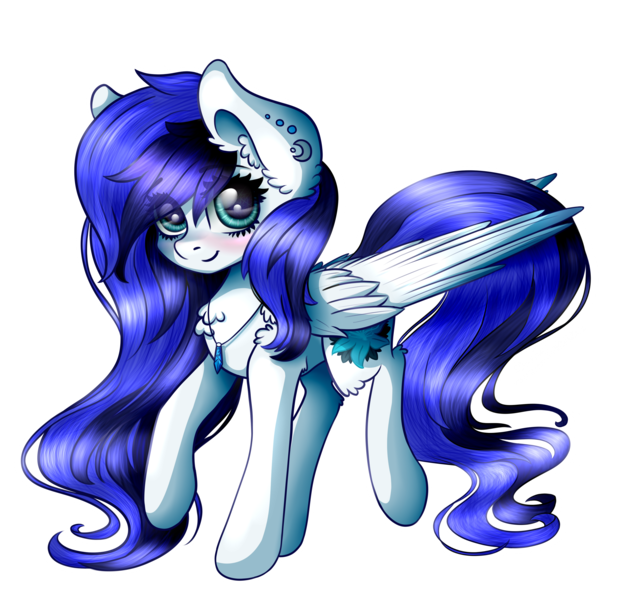 Size: 3000x2900 | Tagged: safe, artist:kindny-chan, derpibooru import, oc, oc:antilia, pegasus, pony, female, mare, simple background, solo, transparent background