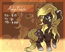 Size: 1280x1024 | Tagged: safe, artist:zobaloba, derpibooru import, oc, earth pony, pony, adoptable, adoptableoc, adoption, advertisement, paypal, solo, zoom layer