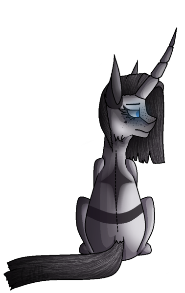 Size: 640x1015 | Tagged: safe, artist:captainofhopes, derpibooru import, oc, pony, unicorn, horn, long horn, simple background, transparent background