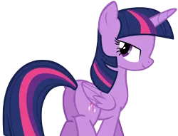 Size: 6216x4742 | Tagged: safe, artist:andoanimalia, derpibooru import, twilight sparkle, twilight sparkle (alicorn), alicorn, pony, the cutie map, absurd resolution, beautiful, bedroom eyes, butt, female, mare, plot, sexy, simple background, smiling, solo, stupid sexy twilight, transparent background, twibutt, vector