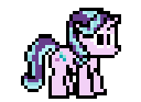 Size: 128x93 | Tagged: safe, artist:mega-poneo, derpibooru import, starlight glimmer, pony, megaman, megapony, pixel art, simple background, solo, sprite, transparent background