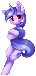 Size: 1884x3926 | Tagged: safe, artist:scarlet-spectrum, derpibooru import, sea swirl, seafoam, pony, unicorn, background pony, blushing, cute, female, holding tail, hug, mare, on back, seadorable, simple background, solo, tail hug, transparent background