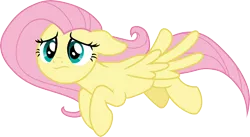 Size: 5489x3000 | Tagged: safe, artist:cloudyglow, derpibooru import, fluttershy, pegasus, pony, the beginning of the end, .ai available, cute, female, floppy ears, flying, frown, mare, sad, sadorable, shyabetes, simple background, solo, transparent background, vector, wings