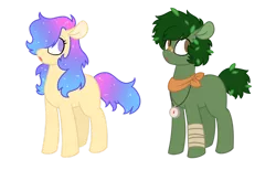Size: 1280x790 | Tagged: safe, artist:sandwichbuns, derpibooru import, oc, oc:explorer, oc:pastel galaxy, unofficial characters only, earth pony, pony, female, male, mare, simple background, stallion, transparent background