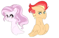 Size: 3552x2296 | Tagged: safe, artist:rosebuddity, derpibooru import, oc, unofficial characters only, pegasus, pony, unicorn, female, magical lesbian spawn, male, mare, offspring, parent:fluttershy, parent:rainbow dash, parent:twilight sparkle, parents:flutterdash, parents:twishy, simple background, stallion, transparent background