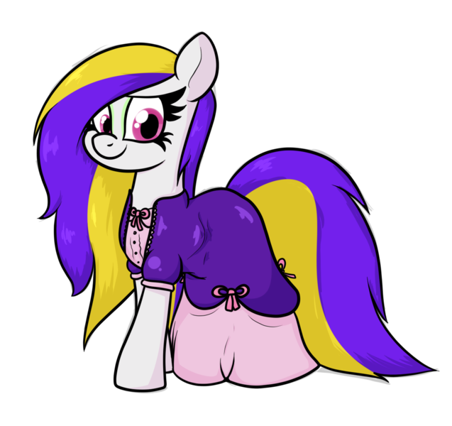 Size: 1191x1121 | Tagged: safe, artist:moonatik, derpibooru import, oc, oc:daylily, unofficial characters only, earth pony, pony, bow, clothes, commission, dress, eyeshadow, female, makeup, mare, simple background, solo, transparent background