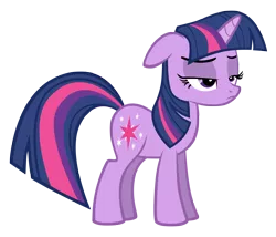 Size: 3500x3000 | Tagged: safe, artist:mrlolcats17, derpibooru import, twilight sparkle, pony, unicorn, boast busters, .psd available, female, floppy ears, hooves, horn, mare, simple background, solo, transparent background, twilight is not amused, unamused, unicorn twilight, vector