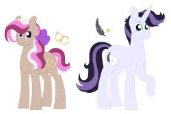 Size: 4478x3000 | Tagged: safe, artist:queenderpyturtle, derpibooru import, oc, unofficial characters only, earth pony, pony, unicorn, commission, earth pony oc, female, horn, magical lesbian spawn, male, next generation, offspring, parent:diamond tiara, parent:jet set, parent:silver spoon, parent:upper crust, parents:silvertiara, parents:upperset, simple background, unicorn oc