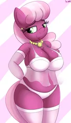 Size: 2241x3876 | Tagged: suggestive, artist:an-tonio, derpibooru import, cheerilee, anthro, earth pony, adorasexy, babydoll, big breasts, bra, breasts, busty cheerilee, cheeribetes, cleavage, clothes, cute, extra thicc, female, jewelry, lingerie, necklace, nightgown, overweight, panties, plump, sexy, sleepwear, socks, solo, solo female, stockings, thick, thigh highs, underwear, white underwear