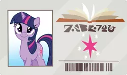 Size: 2600x1538 | Tagged: safe, artist:glancojusticar, artist:phucknuckl, derpibooru import, edit, twilight sparkle, unicorn, the point of no return, cutie mark, library card, solo, unicorn twilight, written equestrian