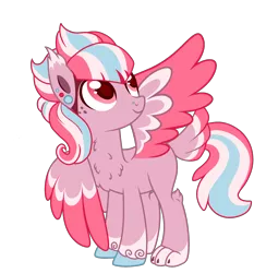 Size: 2445x2620 | Tagged: safe, artist:angei-bites, derpibooru import, oc, oc:grape gum, pegasus, pony, base used, colored wings, female, mare, multicolored wings, paws, simple background, solo, transparent background, wings